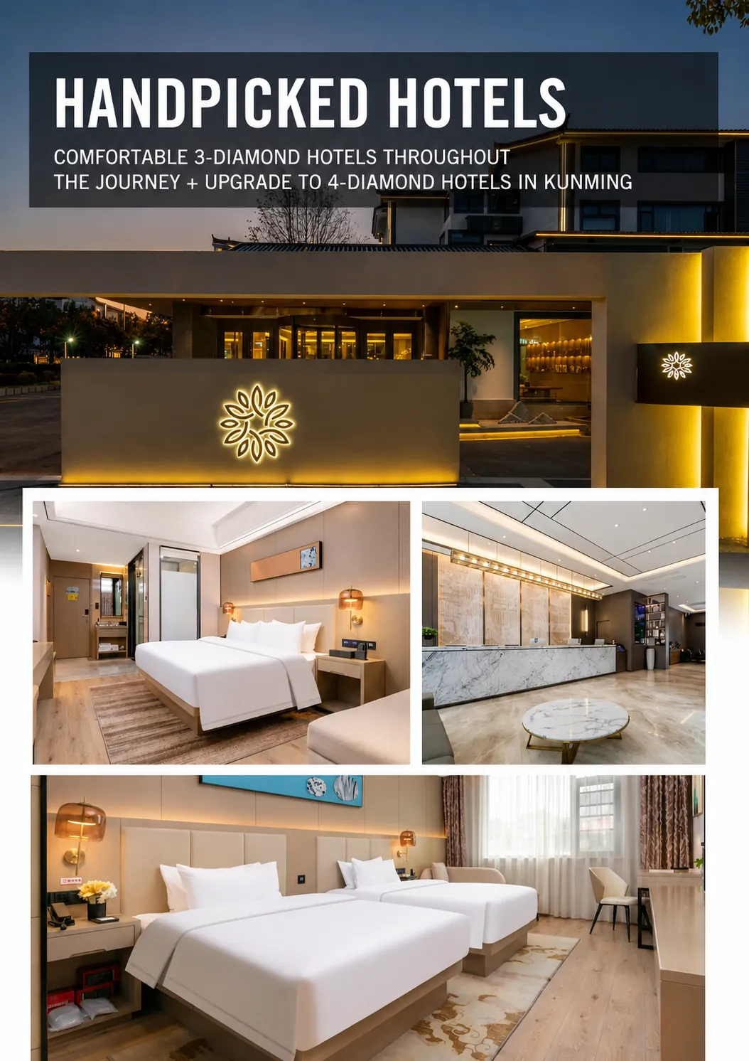 Selected hotels on the Yunnan route